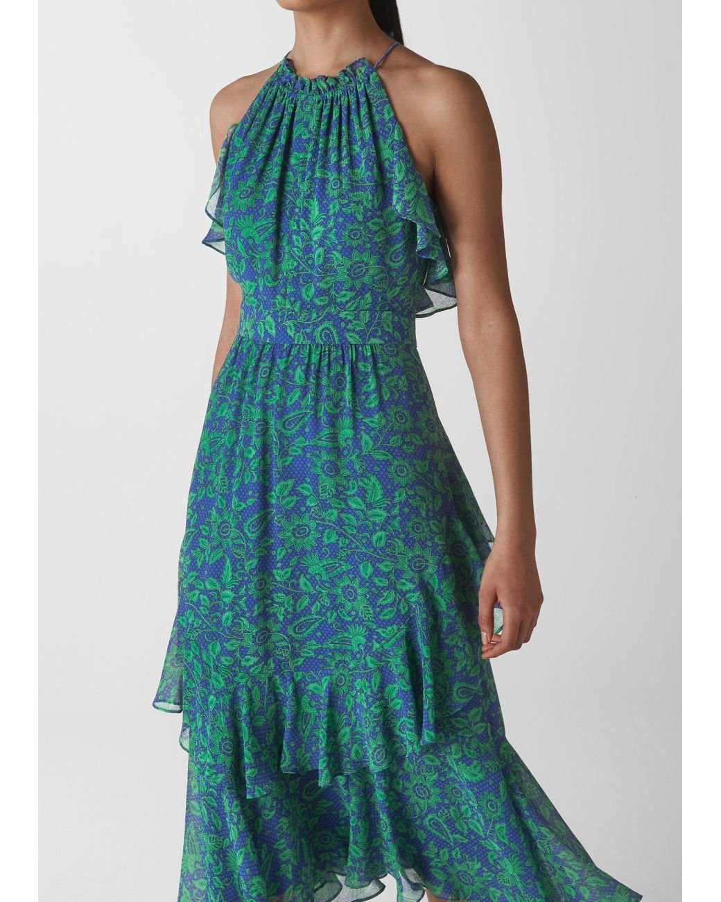 whistles devina henna print midi dress