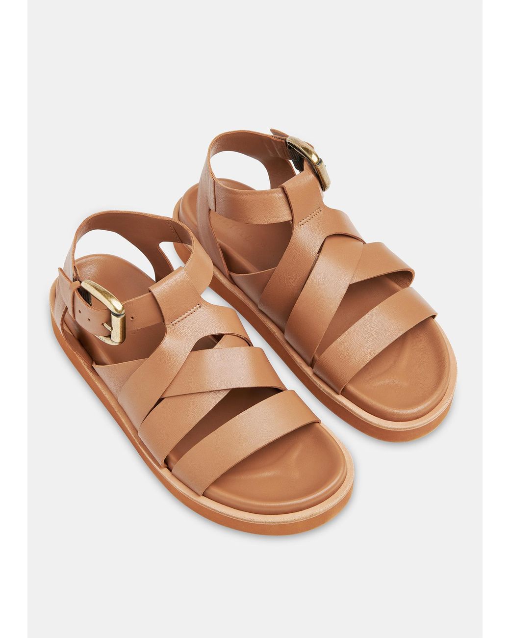 Whistles White Ezra Strappy Sandal