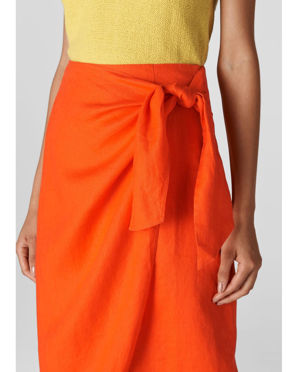 orange sarong skirt