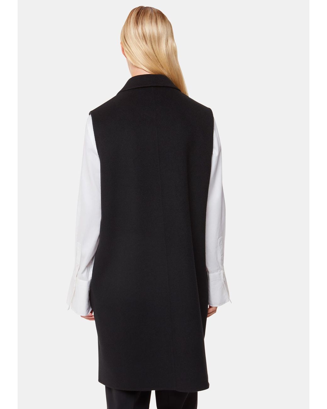 Whistles White Eve Double Face Waistcoat