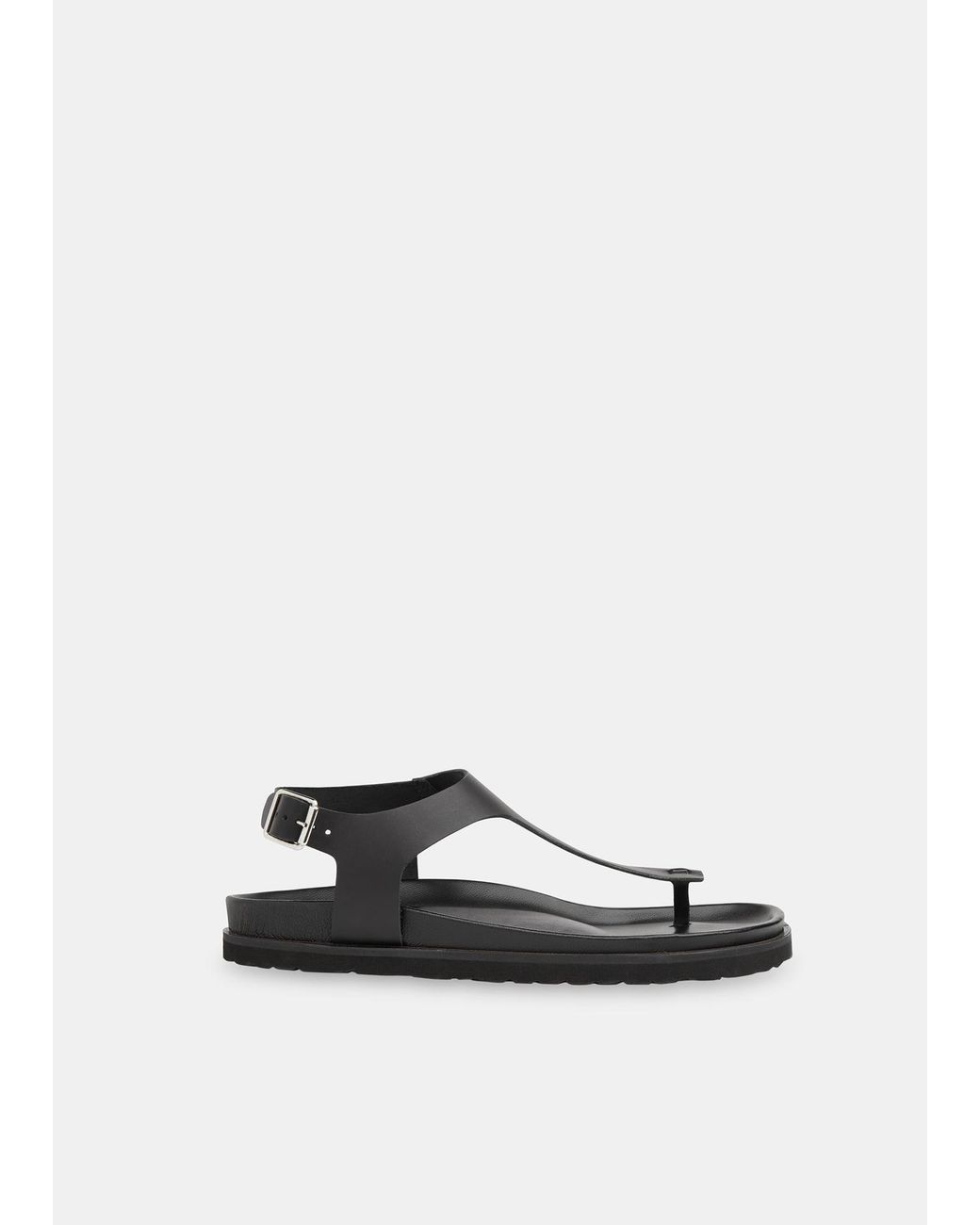 Whistles Gray Simmi Toe Post Sandal