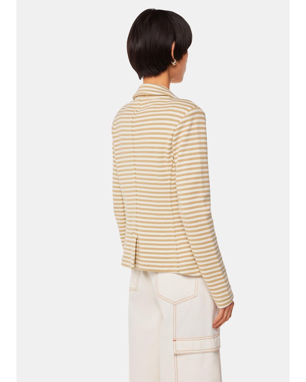 Whistles Natural Slim Jersey Jacket