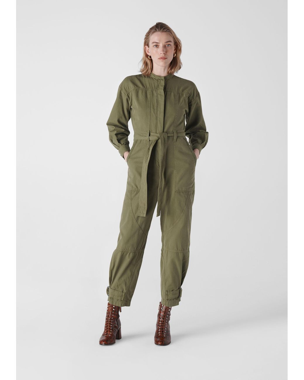 whistles denim jumpsuit