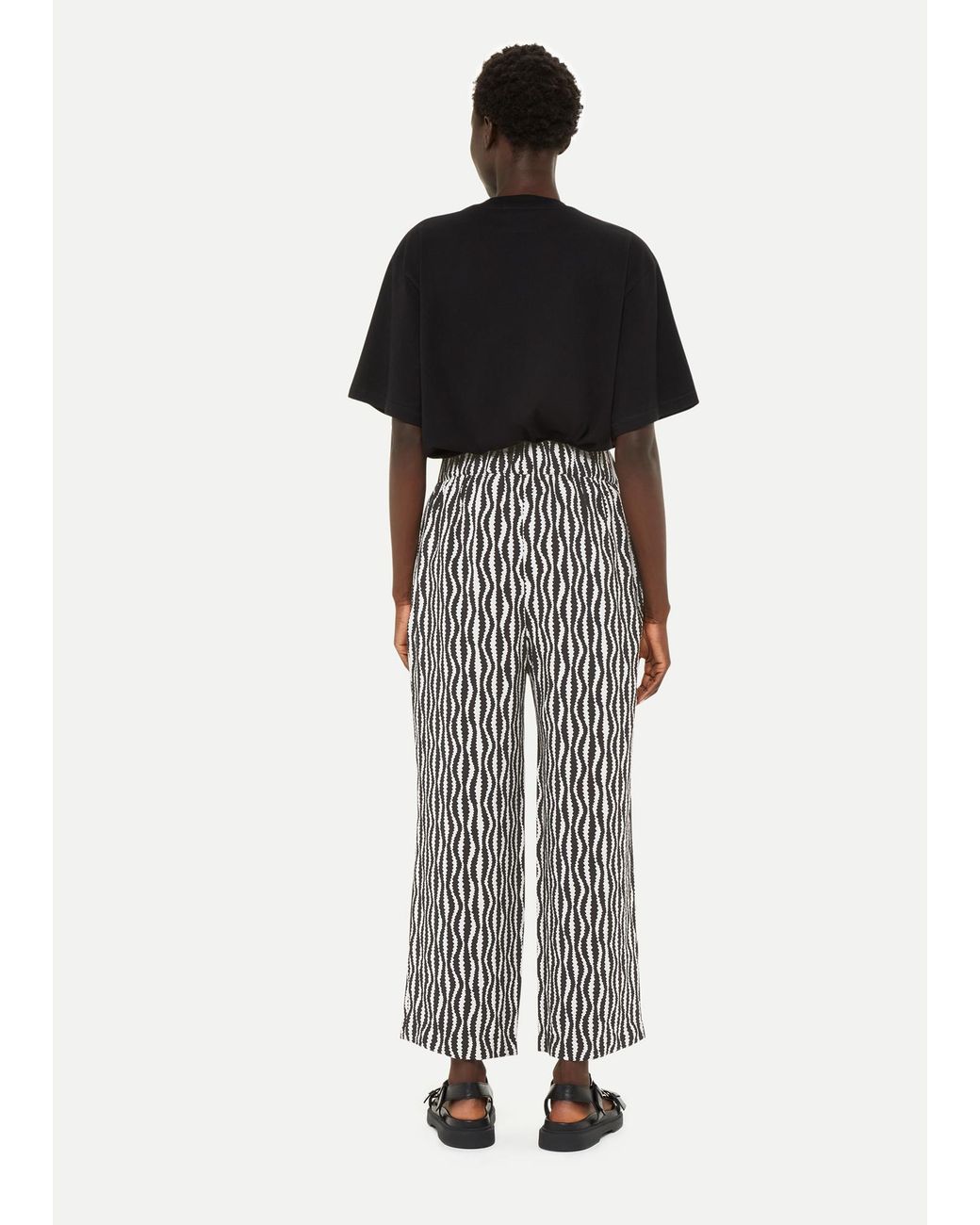Whistles Multicolor Optical Rope Cropped Trouser