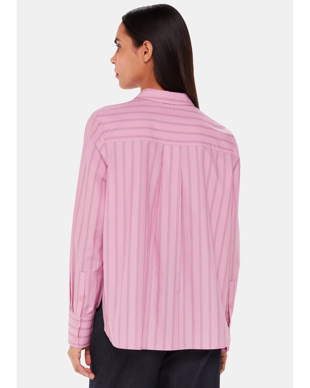 Whistles Red Stripe Boxy Fit Shirt