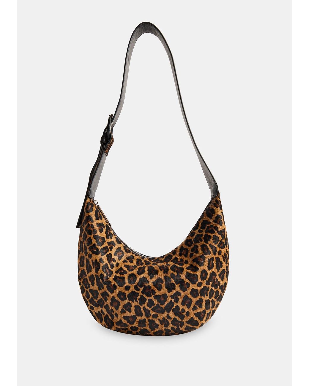 Whistles White Sia Curved Crossbody Bag
