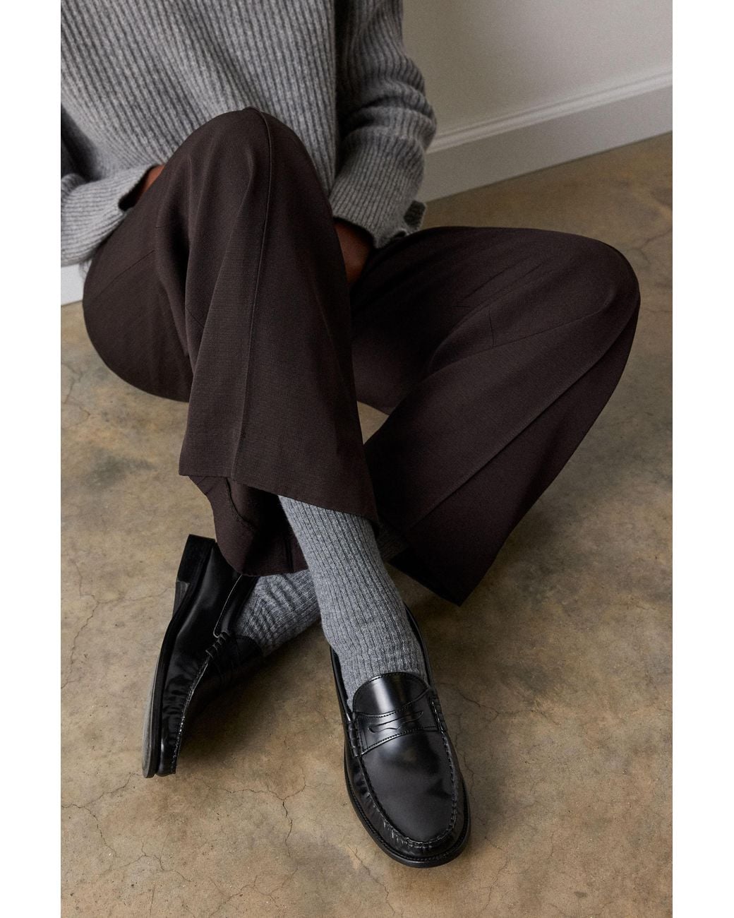Whistles Blue Manny Slim Loafer