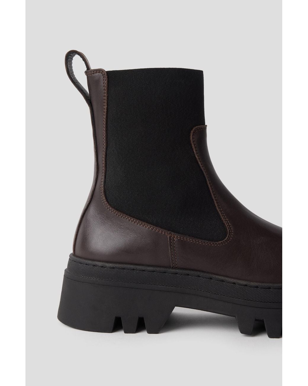 Whistles Brown Hatton Chunky Chelsea Boot