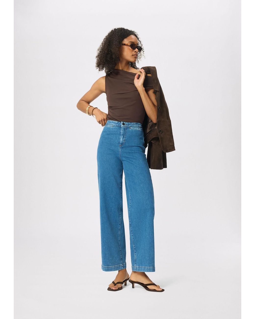 Whistles Blue Stretch Full Length Jean
