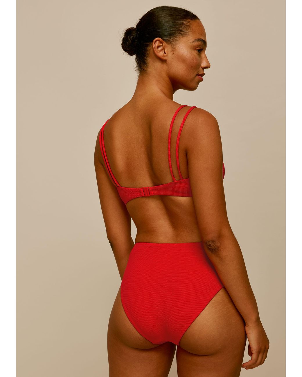 Whistles Textured Bikini Bottom
