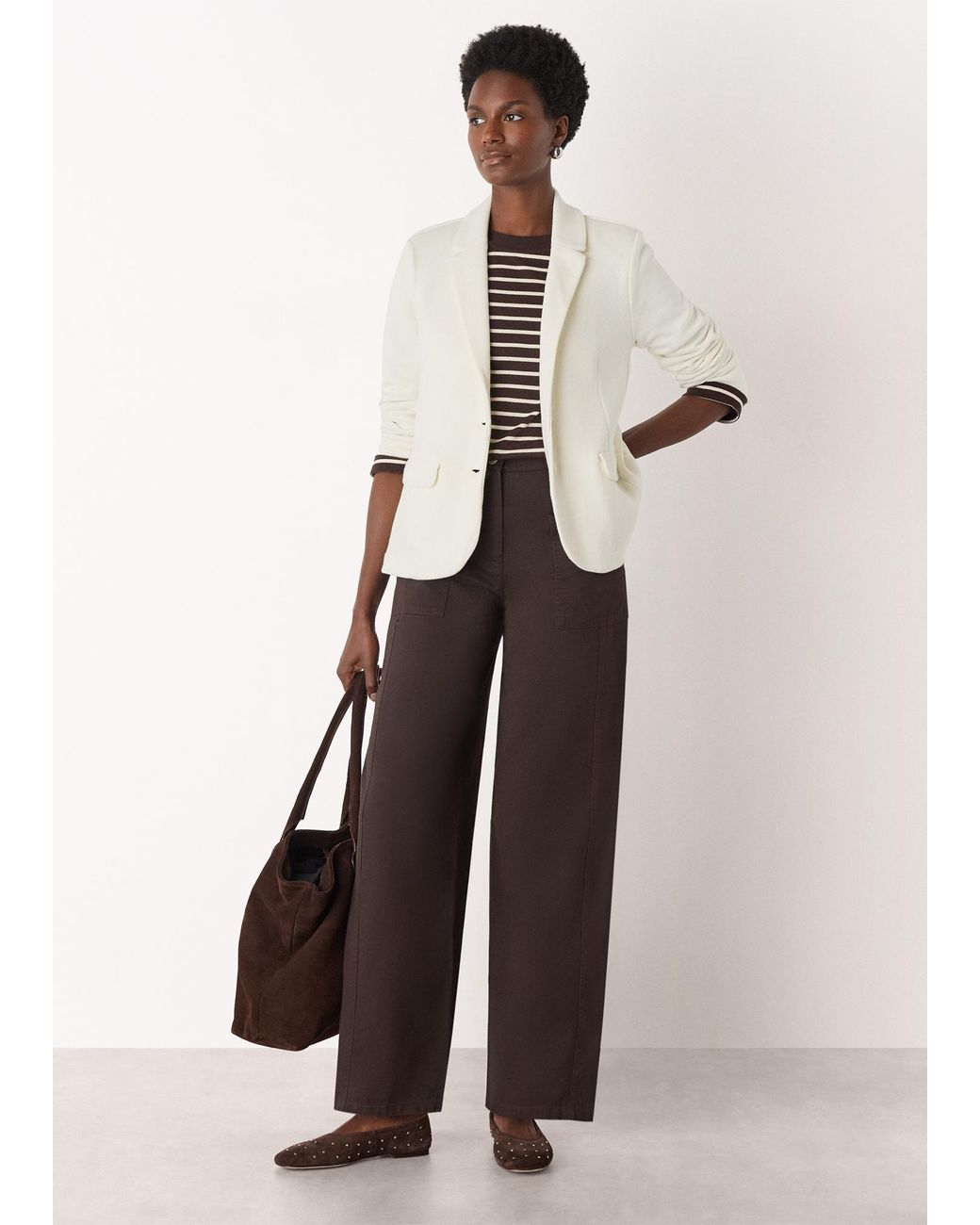 Whistles Natural Slim Jersey Jacket