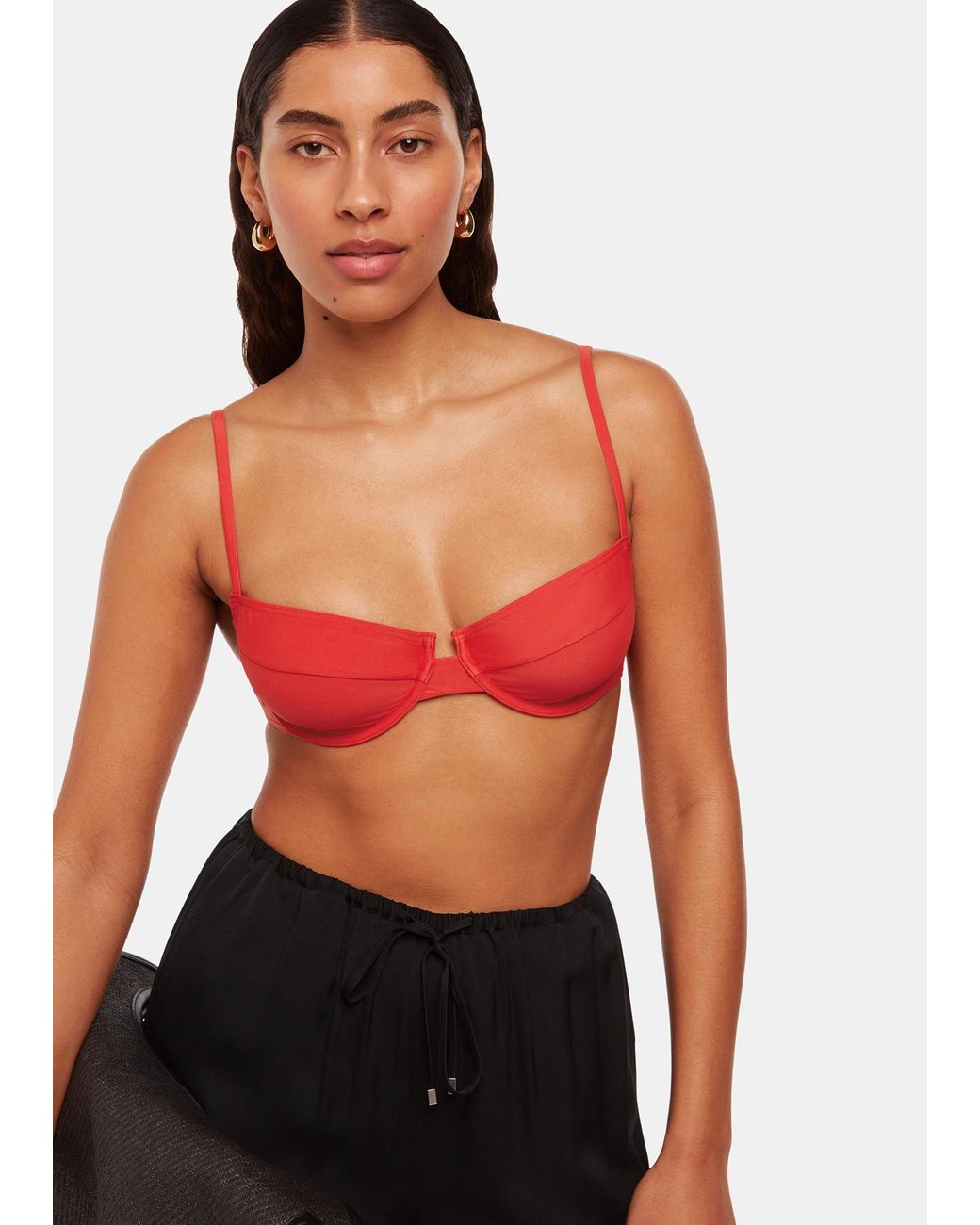 Whistles Red Lillie Underwire Bikini Top