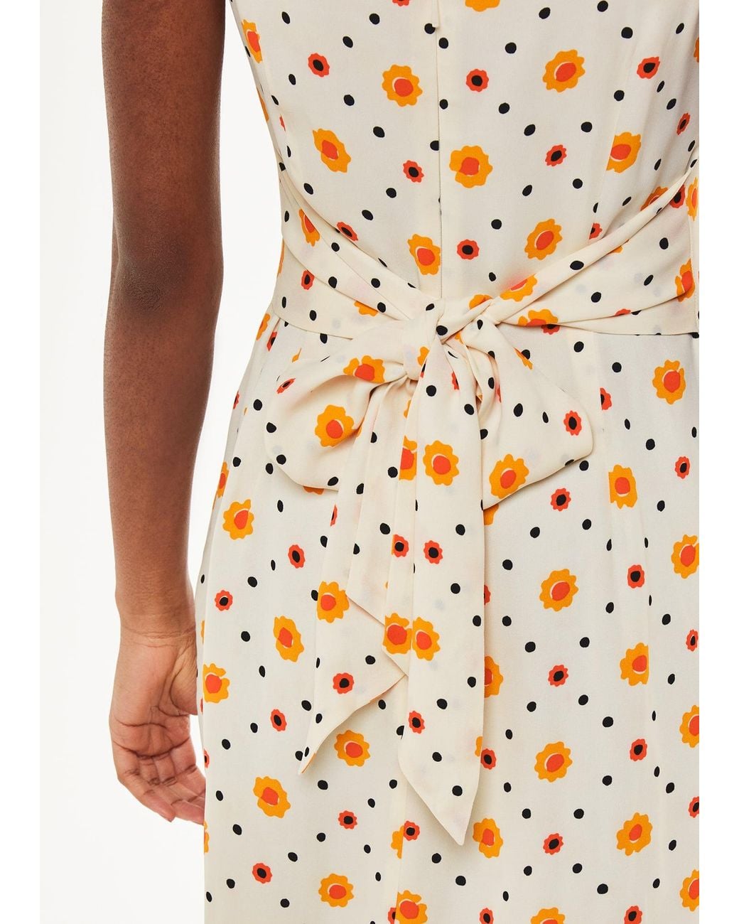 Whistles White Flower Diamond Kimmy Dress