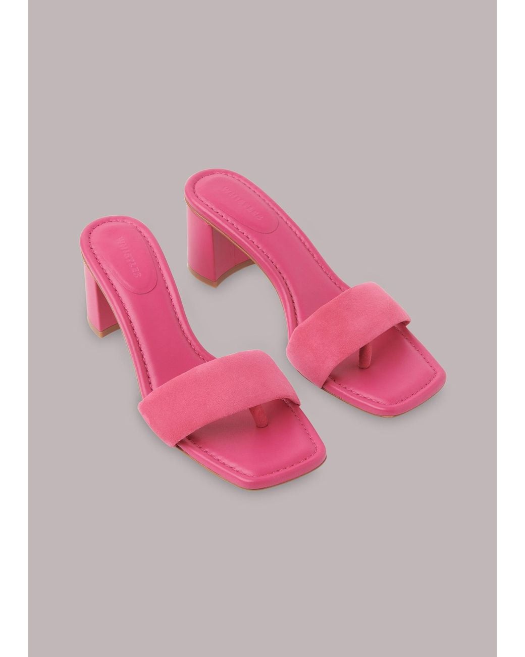 Whistles Pink Marie Slip On Mule