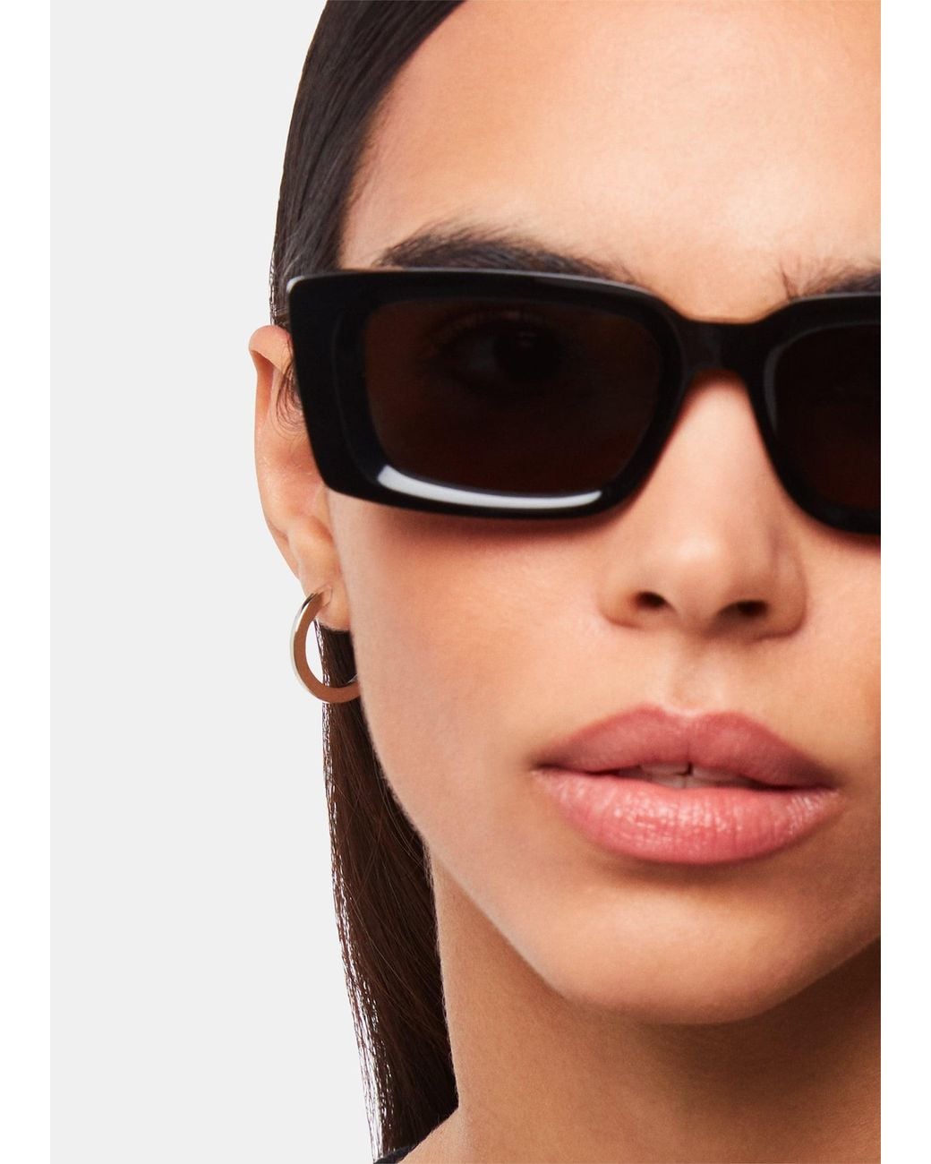 Whistles Natural Flat Hoop Earring