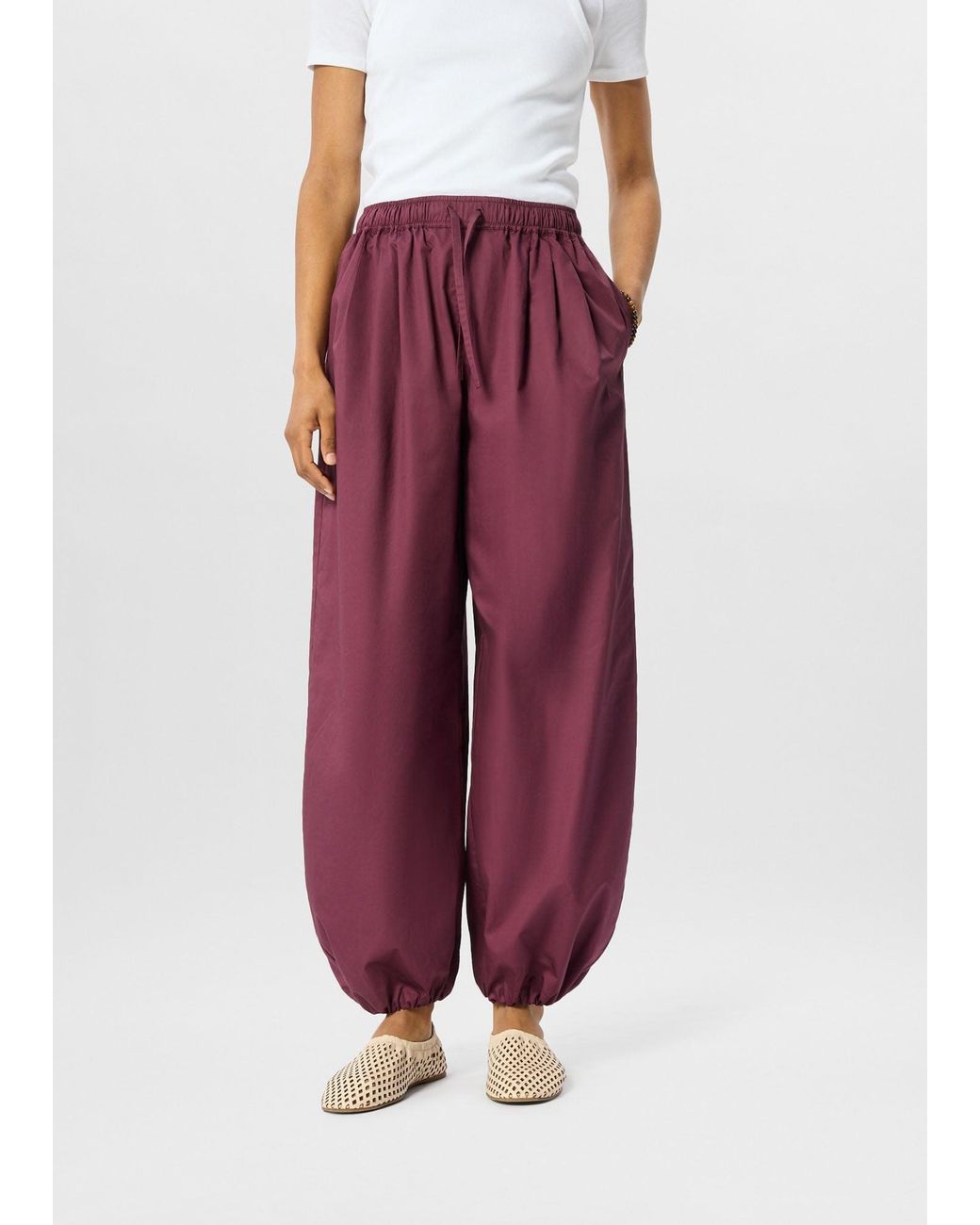 Whistles Red Cotton Balloon Trouser