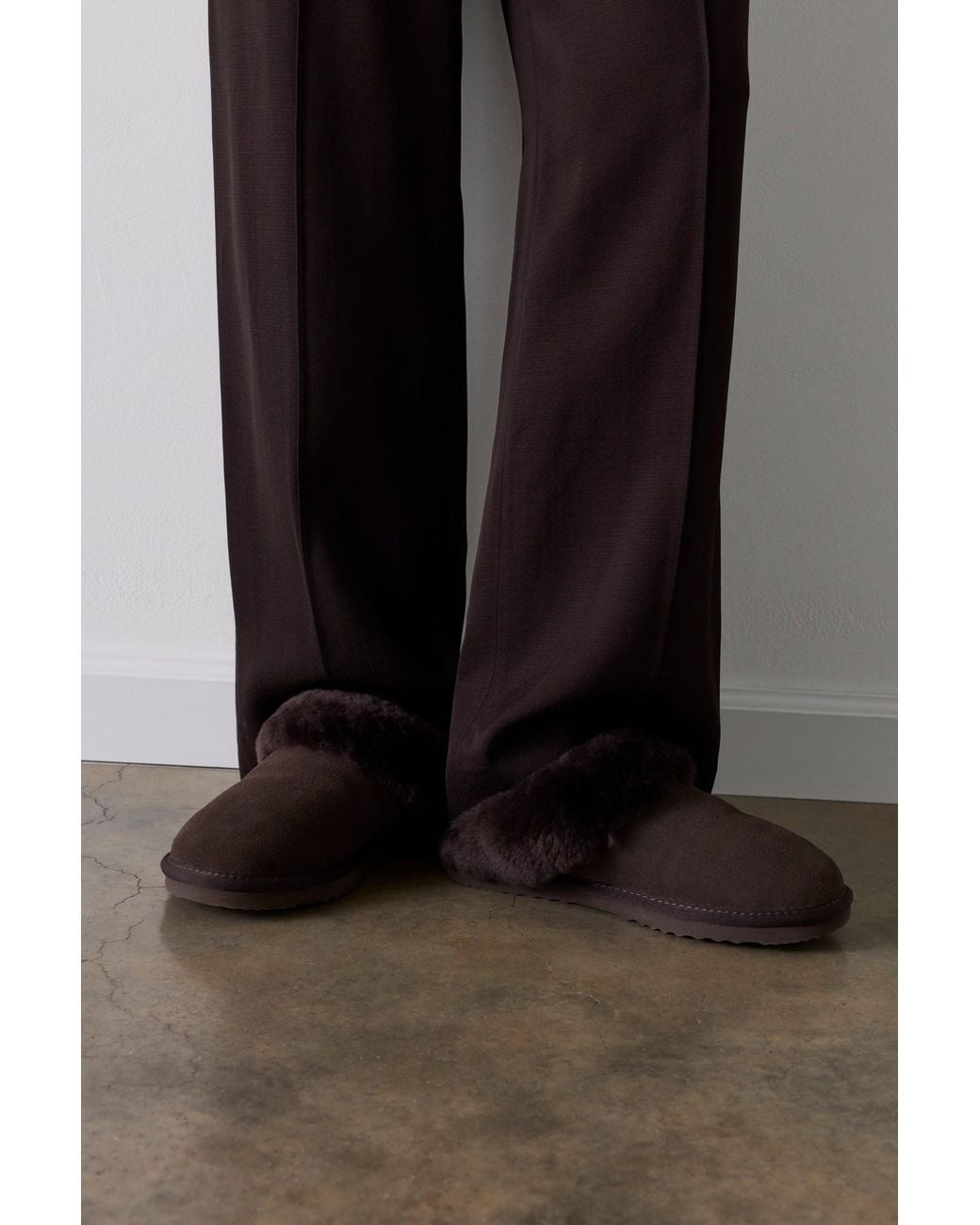 Whistles Black Emilia Cuff Slipper