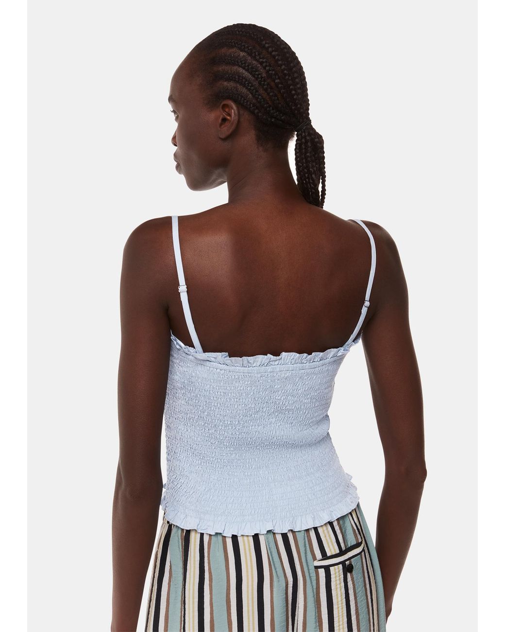 Whistles White Louisa Textured Top