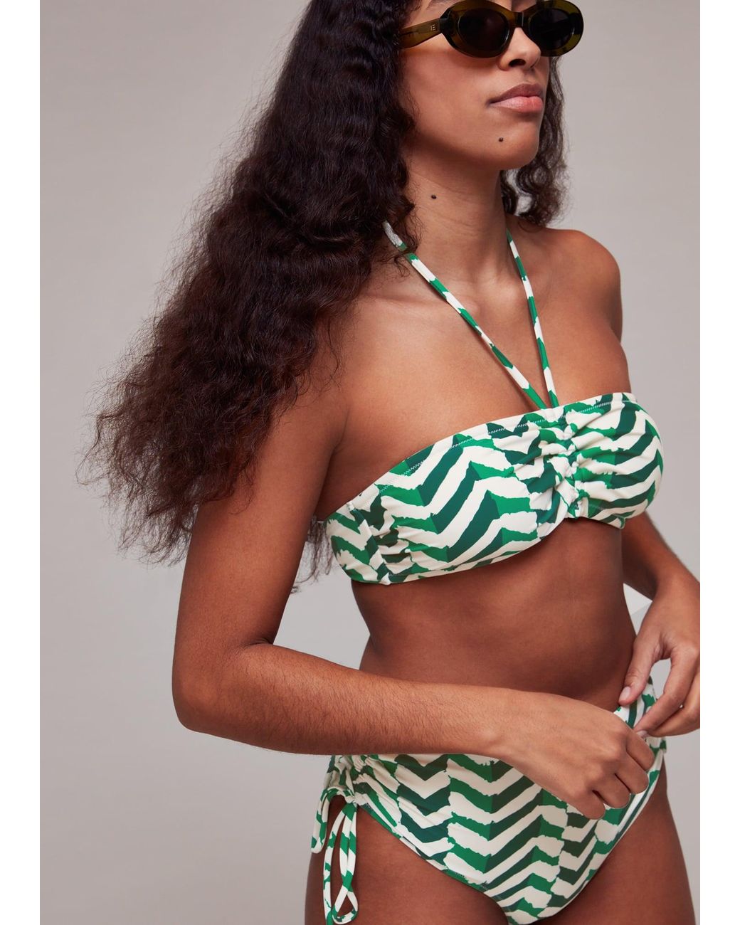 Whistles Multicolor Chevron Tie Side Bikini Bottom