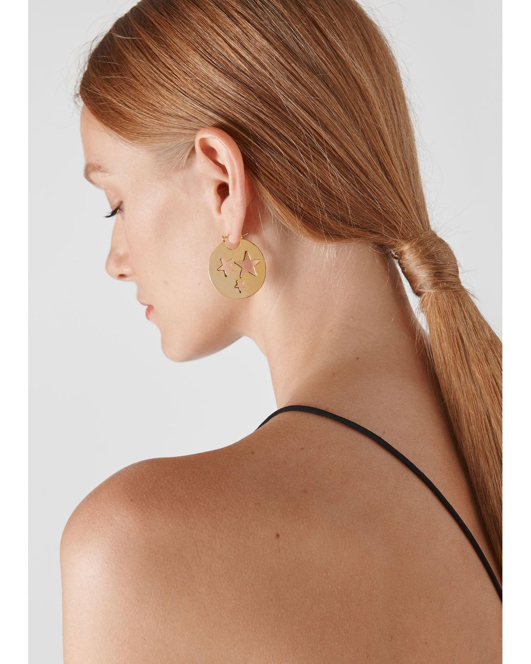 Whistles White Star Cut Out Earring
