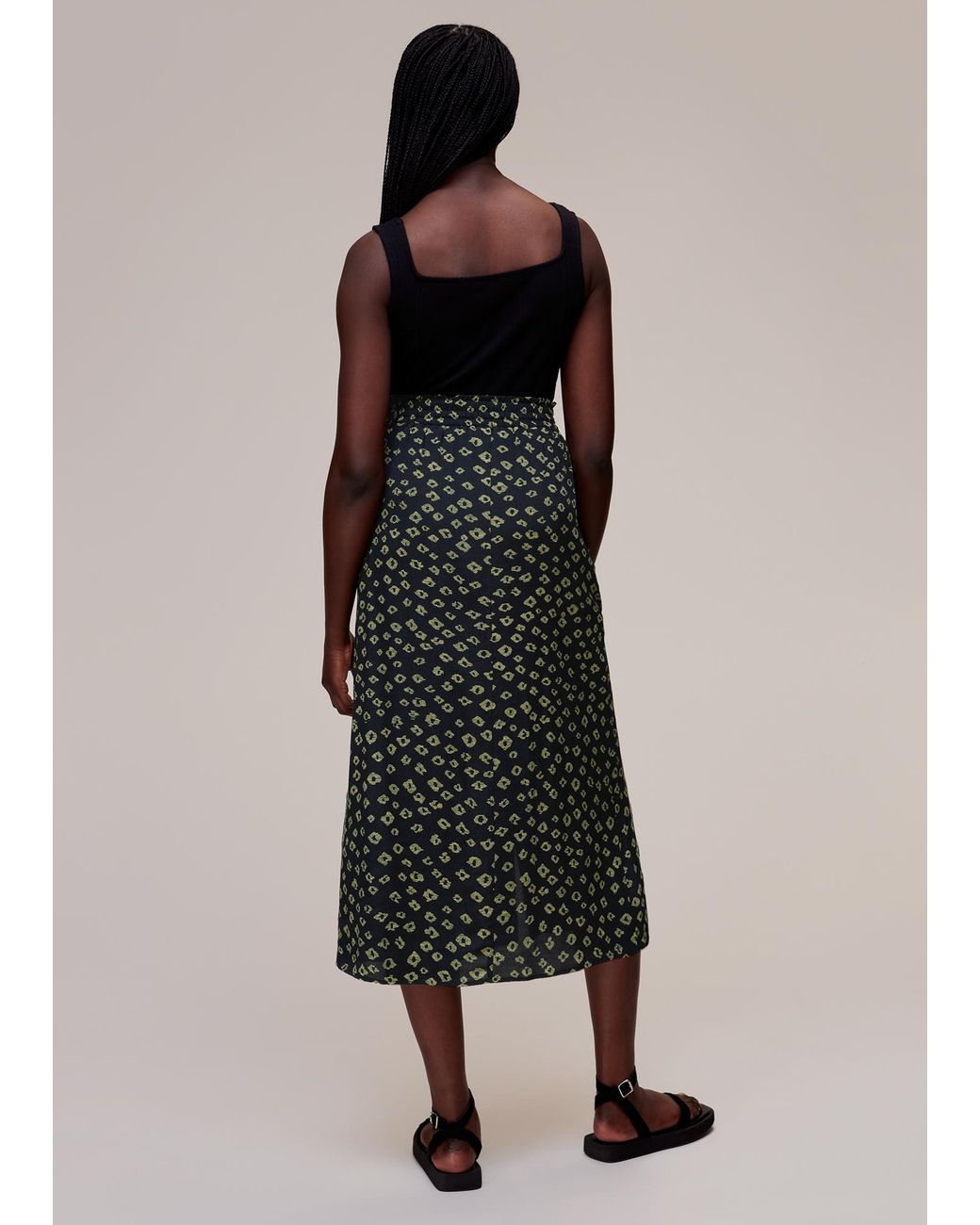 Whistles Multicolor Abstract Gem Print Skirt