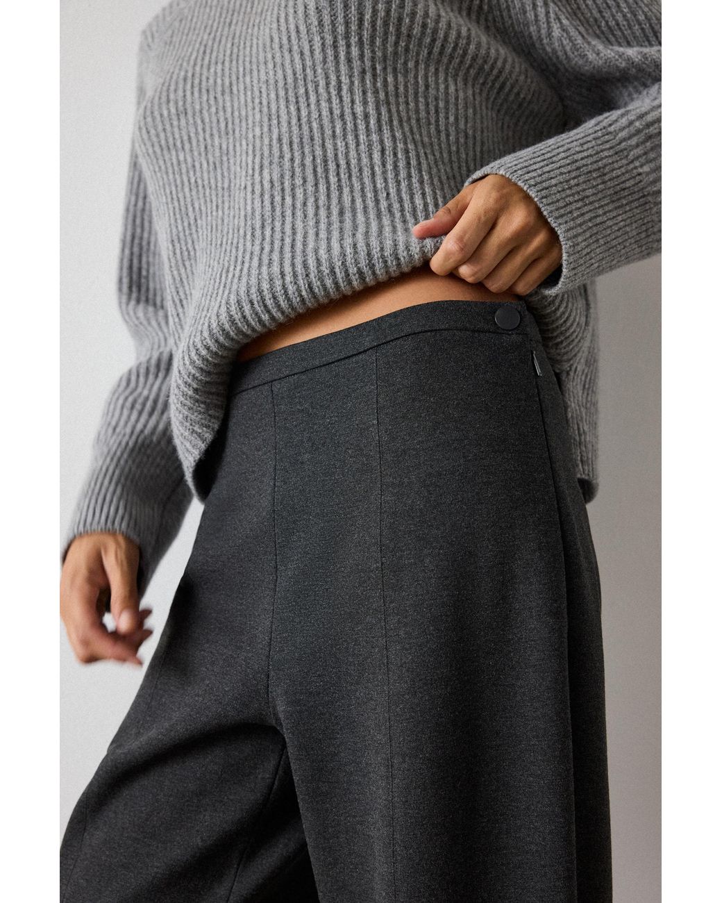 Whistles Black Camilla Wide Leg Trouser