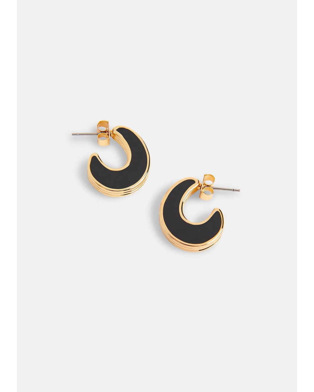 Whistles White Double Enamel Earring