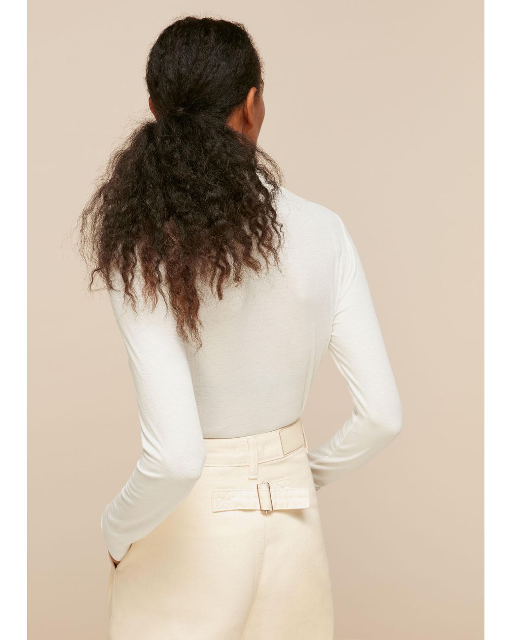 Whistles Natural Essential Polo Neck