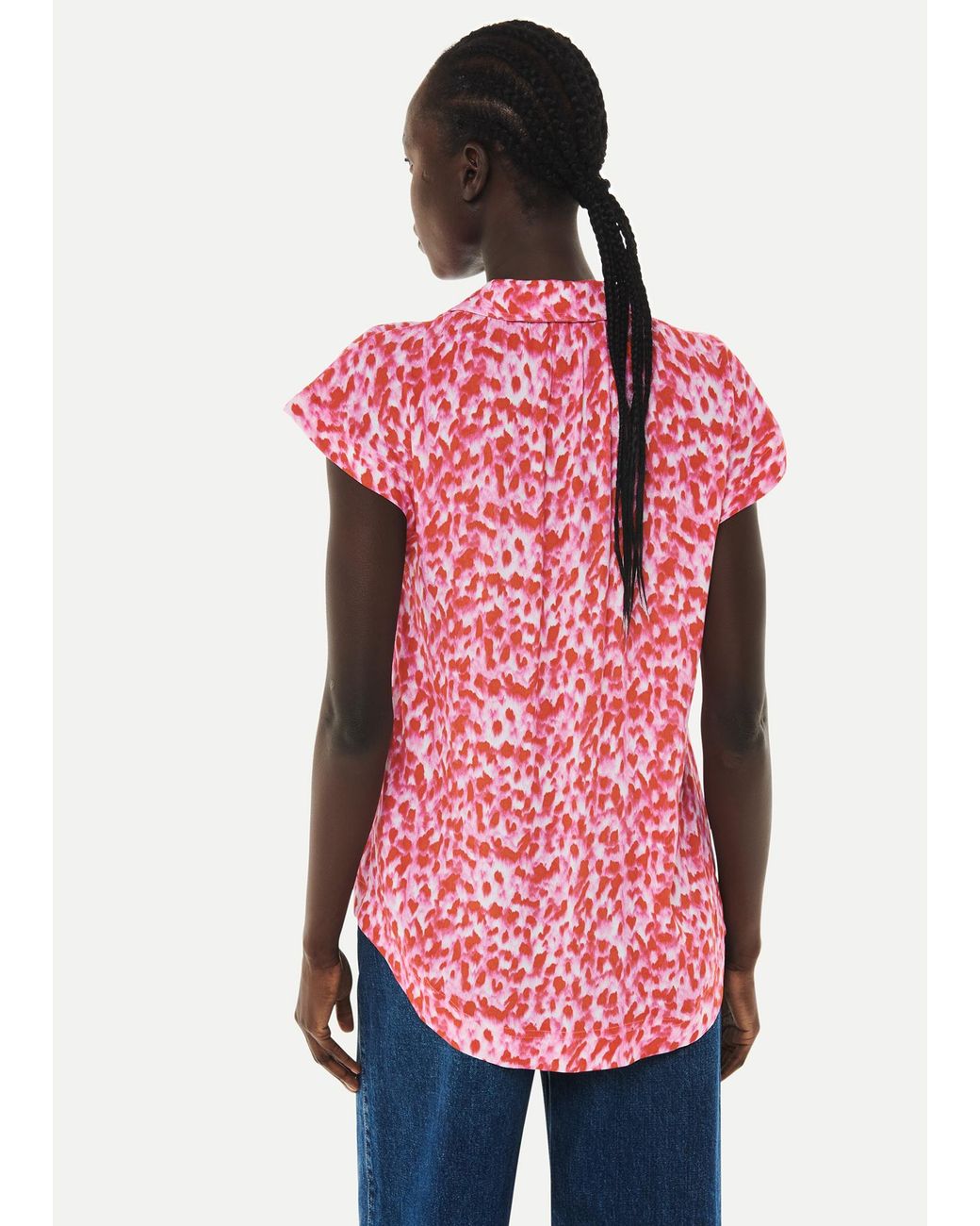 Whistles Multicolor Blurred Strokes Print Shirt