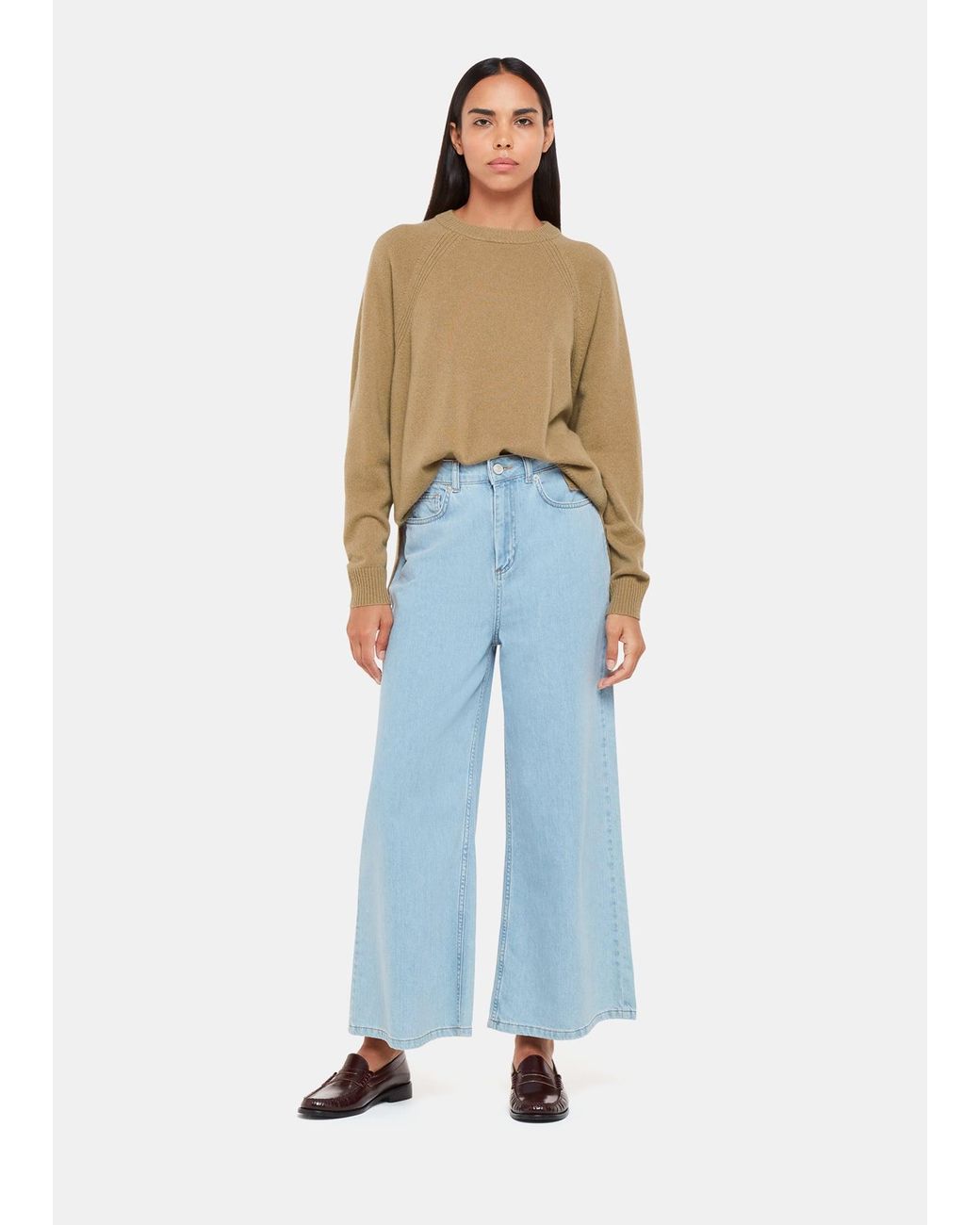 Whistles Natural Ultimate Cashmere Crew Neck