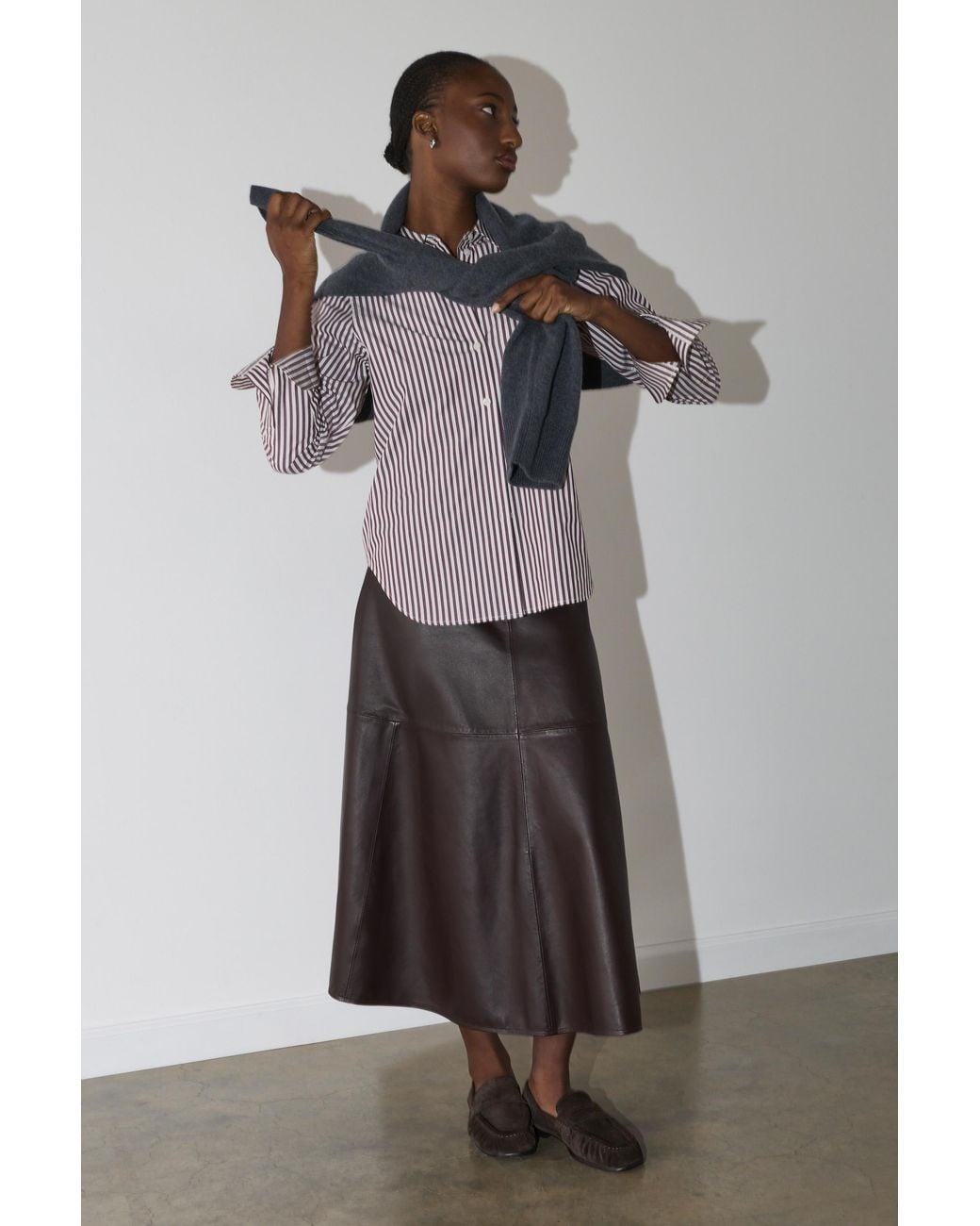 Whistles Multicolor Relaxed Fit Stripe Shirt
