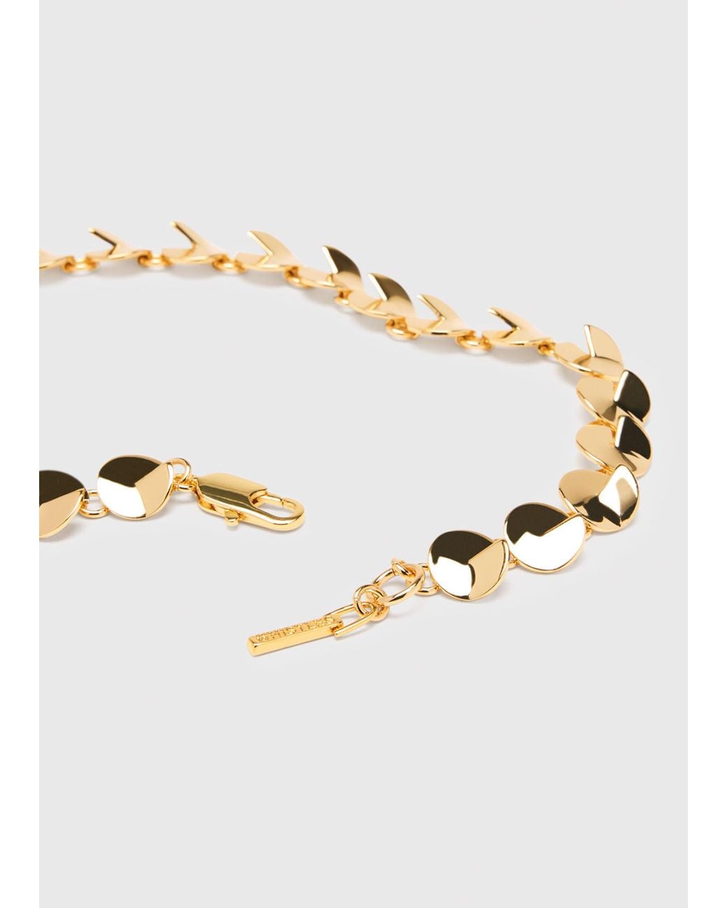 Whistles Metallic Detailed Circular Chain Belt