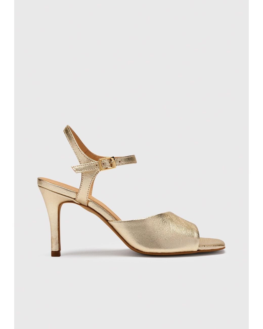 Whistles White Asymmetric High Heeled Sandal