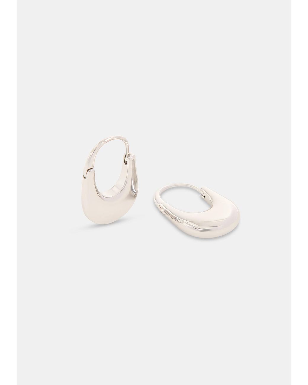 Whistles Red Oval Hoop Earring