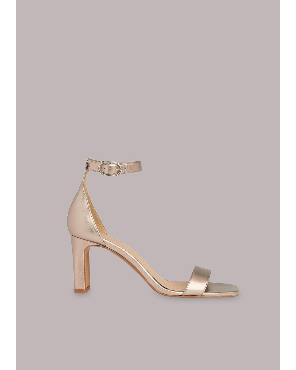 Whistles Pink Lena Heeled Sandal