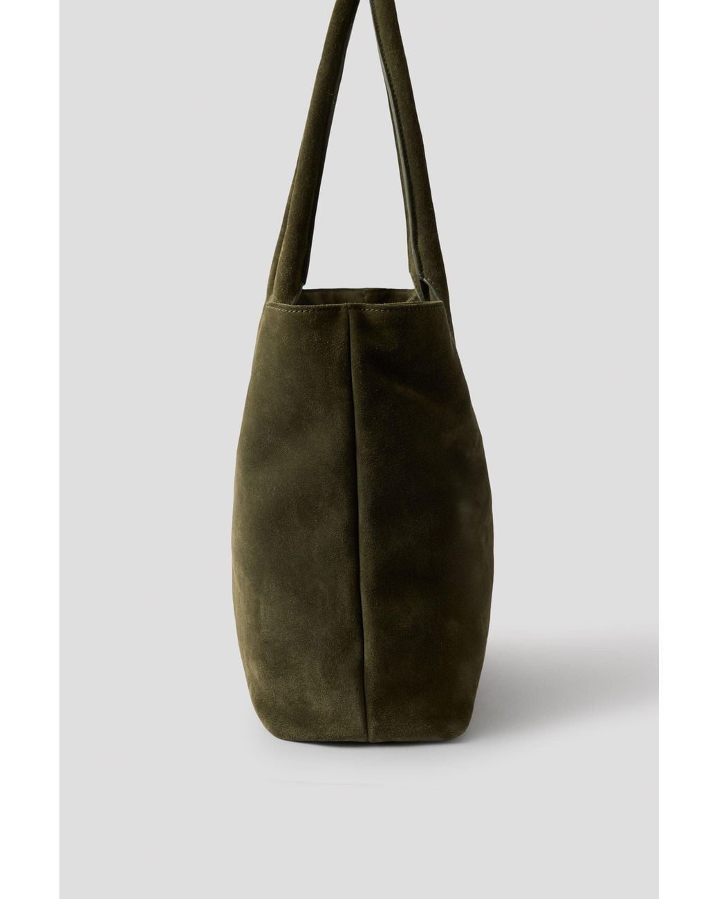 Whistles Green Leandra Suede Tote Bag