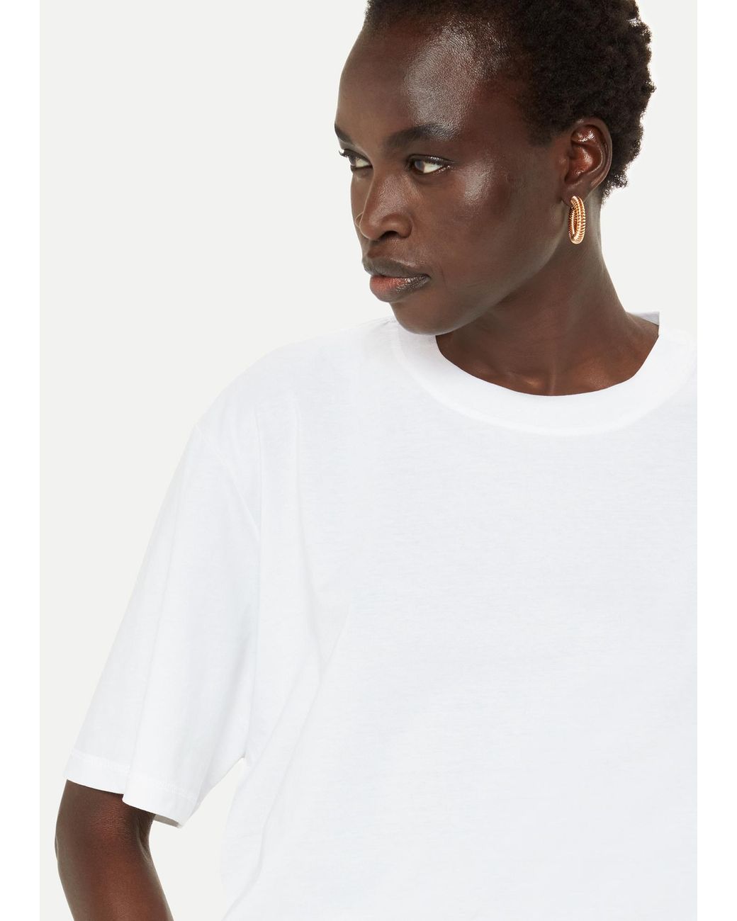 Whistles White Relaxed Tee
