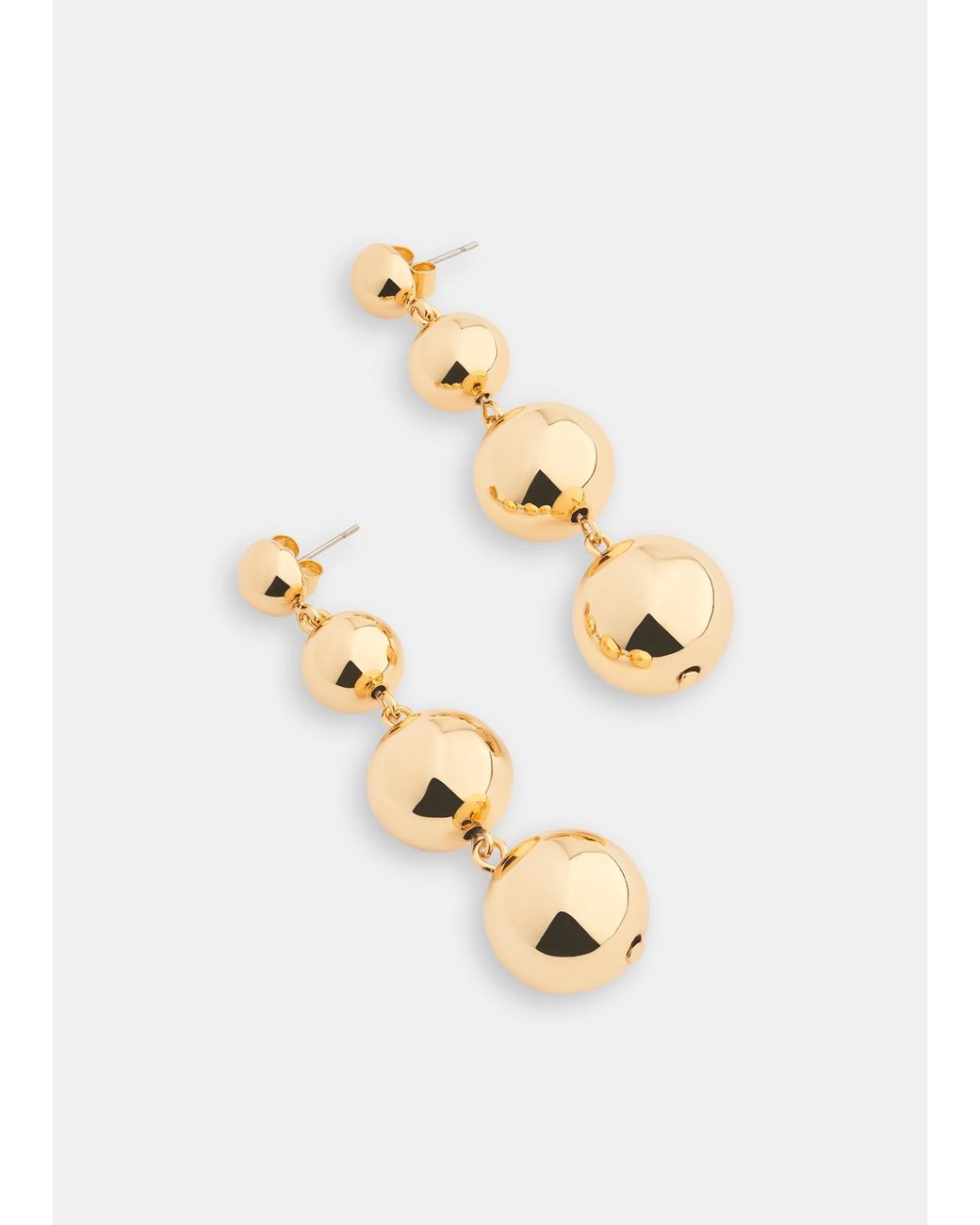 Whistles White Sphere Drop Earring