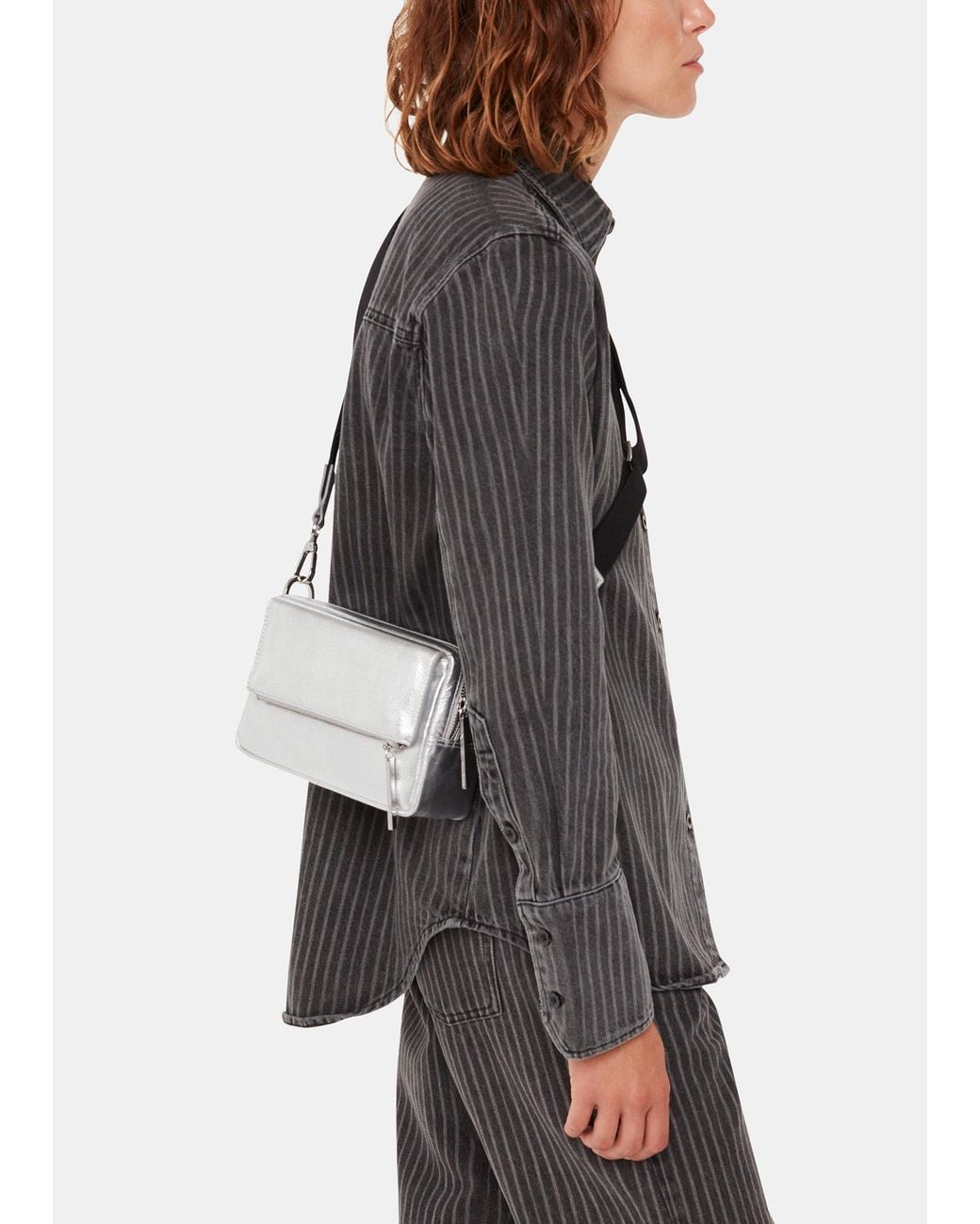 Whistles Metallic Bibi Crossbody Bag