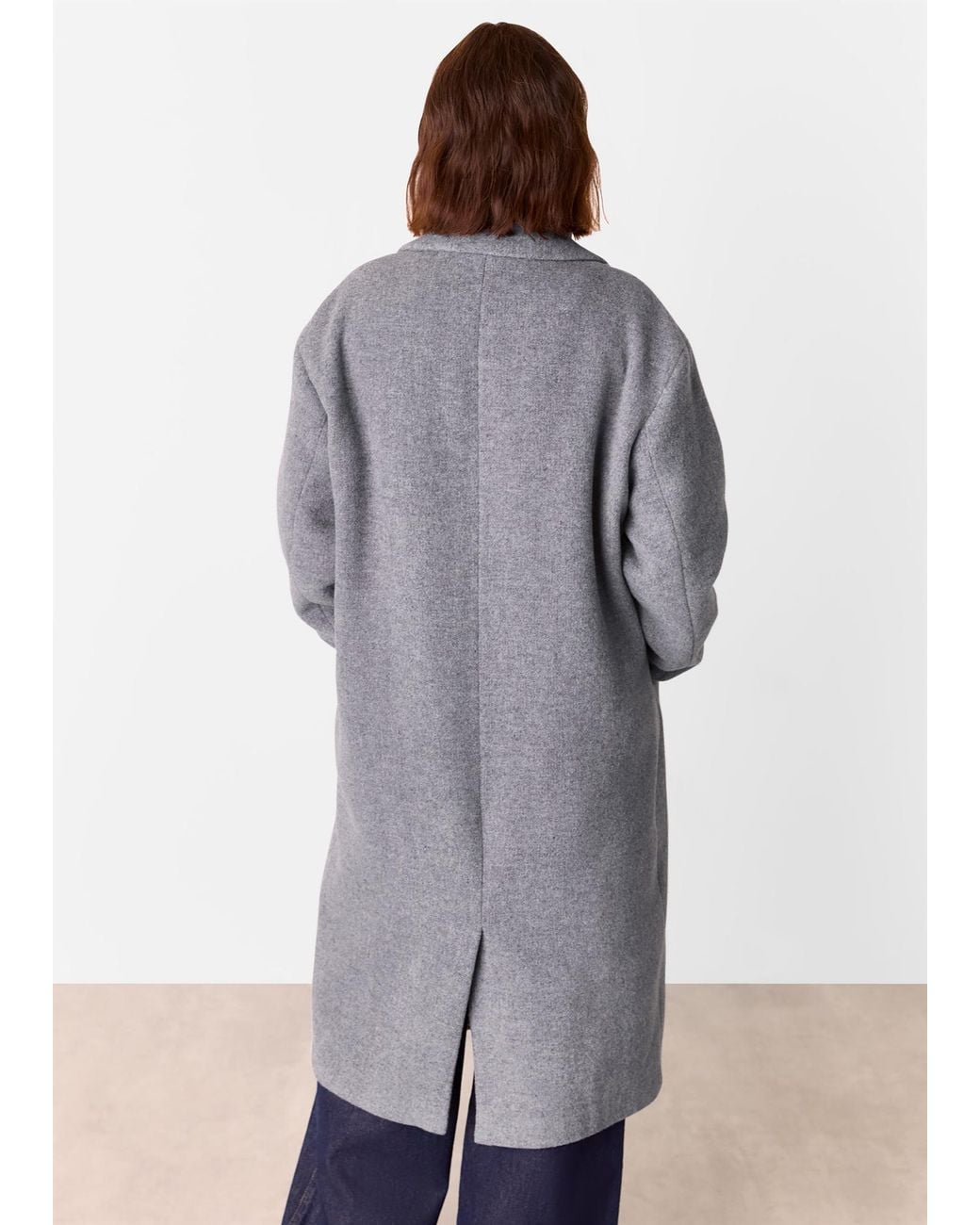 Whistles White 'Eliza Double Breasted Coat