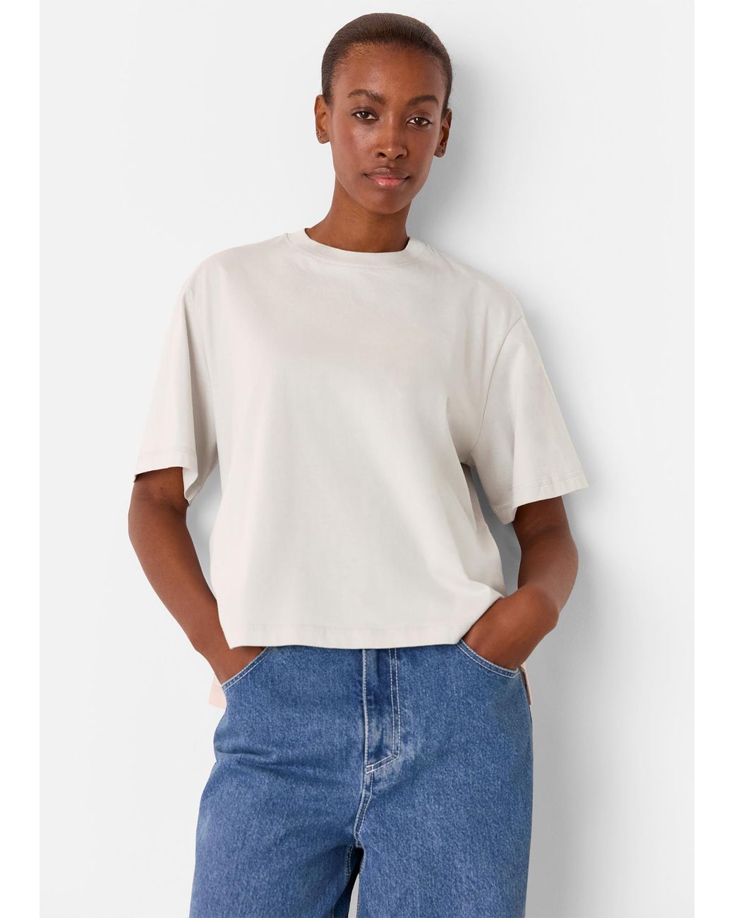 Whistles White Relaxed Tee