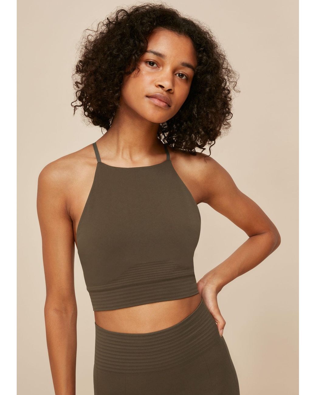 Whistles Brown Studio Sports Top