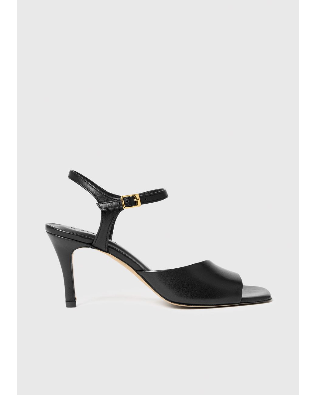 Whistles White Asymmetric High Heeled Sandal