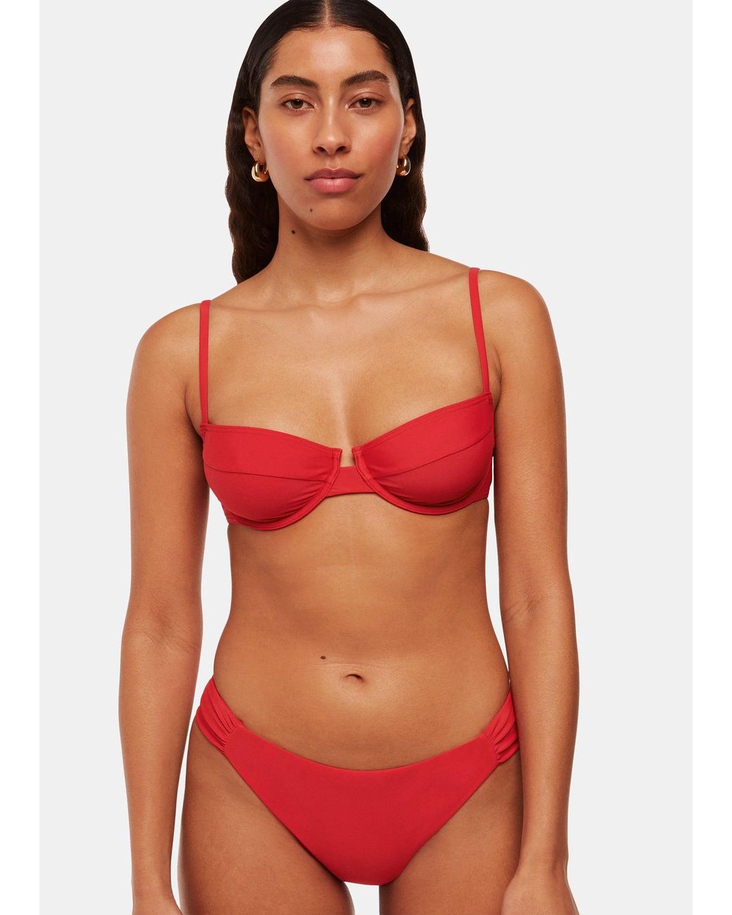 Whistles Red Lillie Bikini Bottom