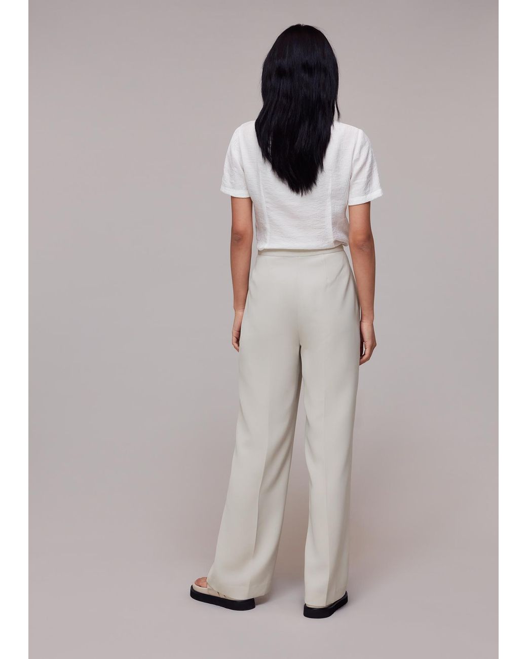 Whistles White Full Length Anna Trouser