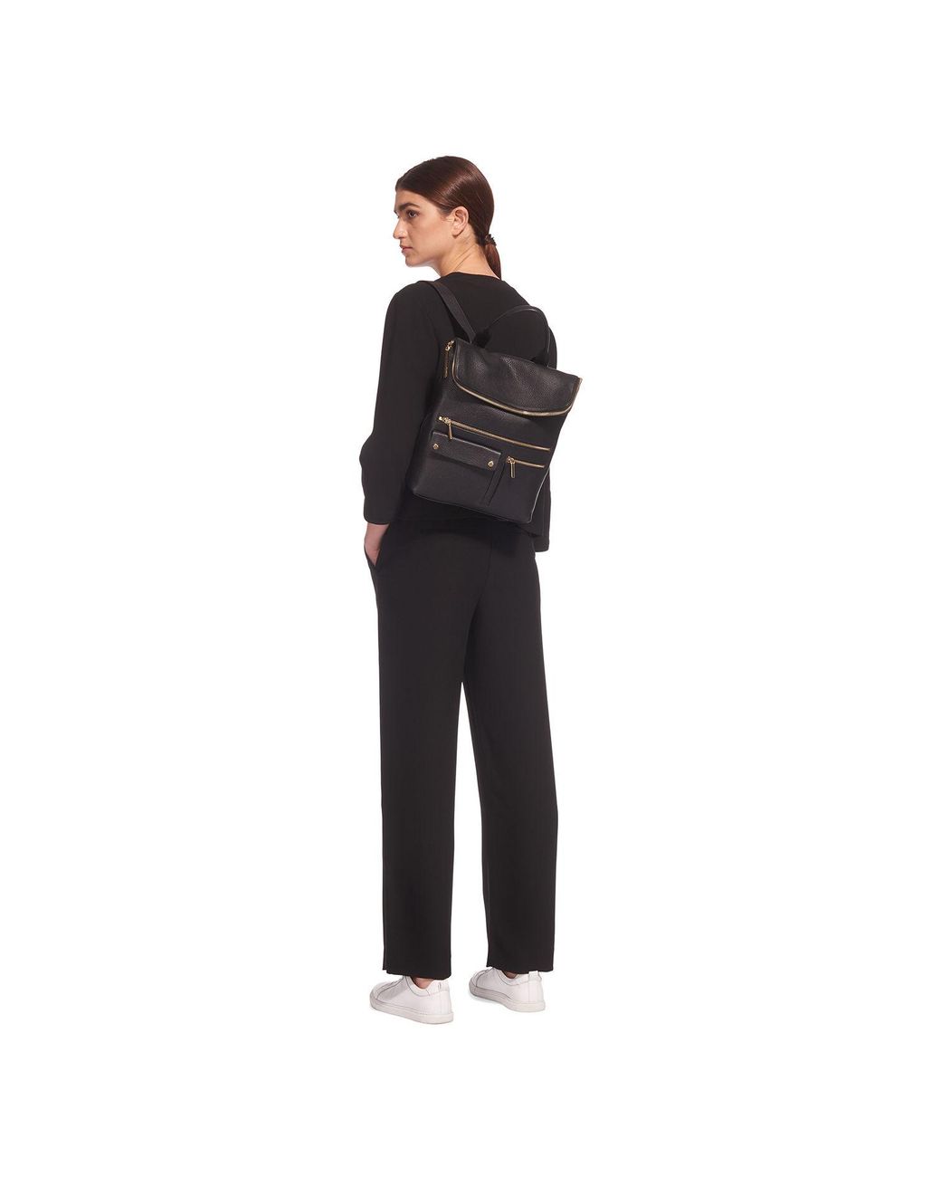 Whistles Farrow Pocket Detail Backpack in Black | Lyst Canada