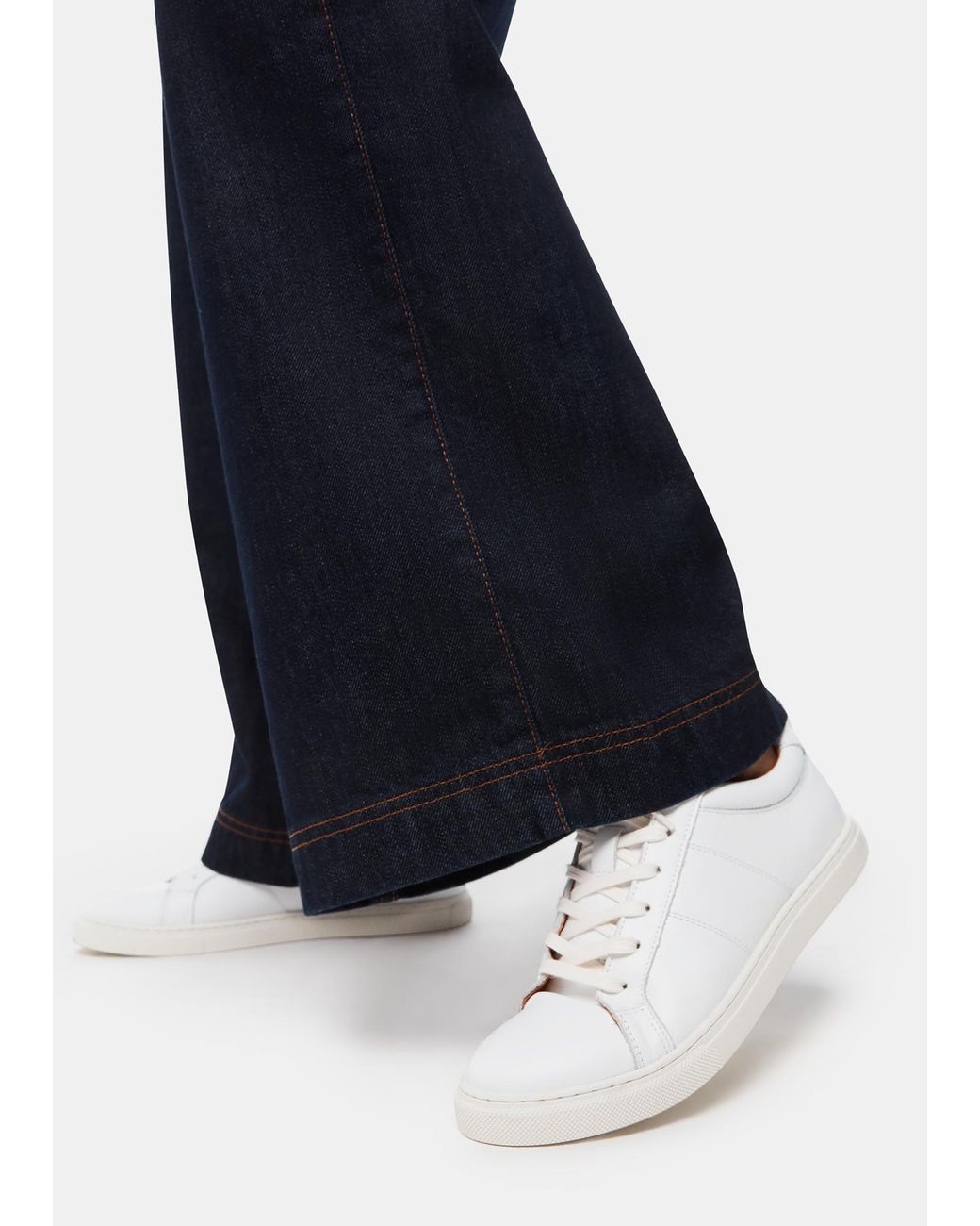 Whistles Blue Koki Lace Up Trainer