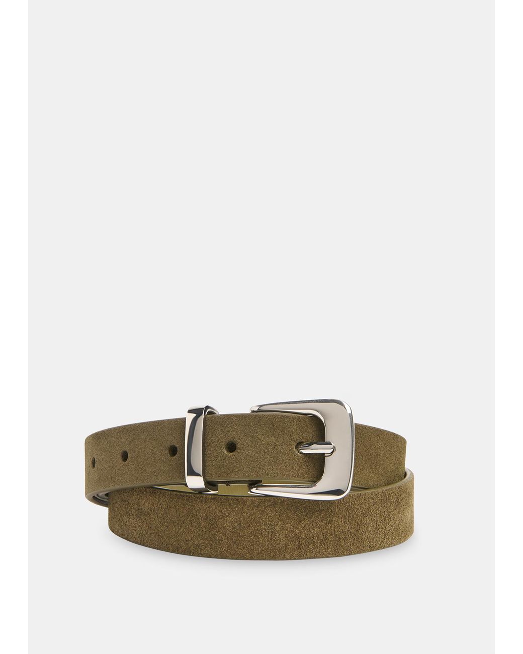 Whistles Green Metal Keeper Belt