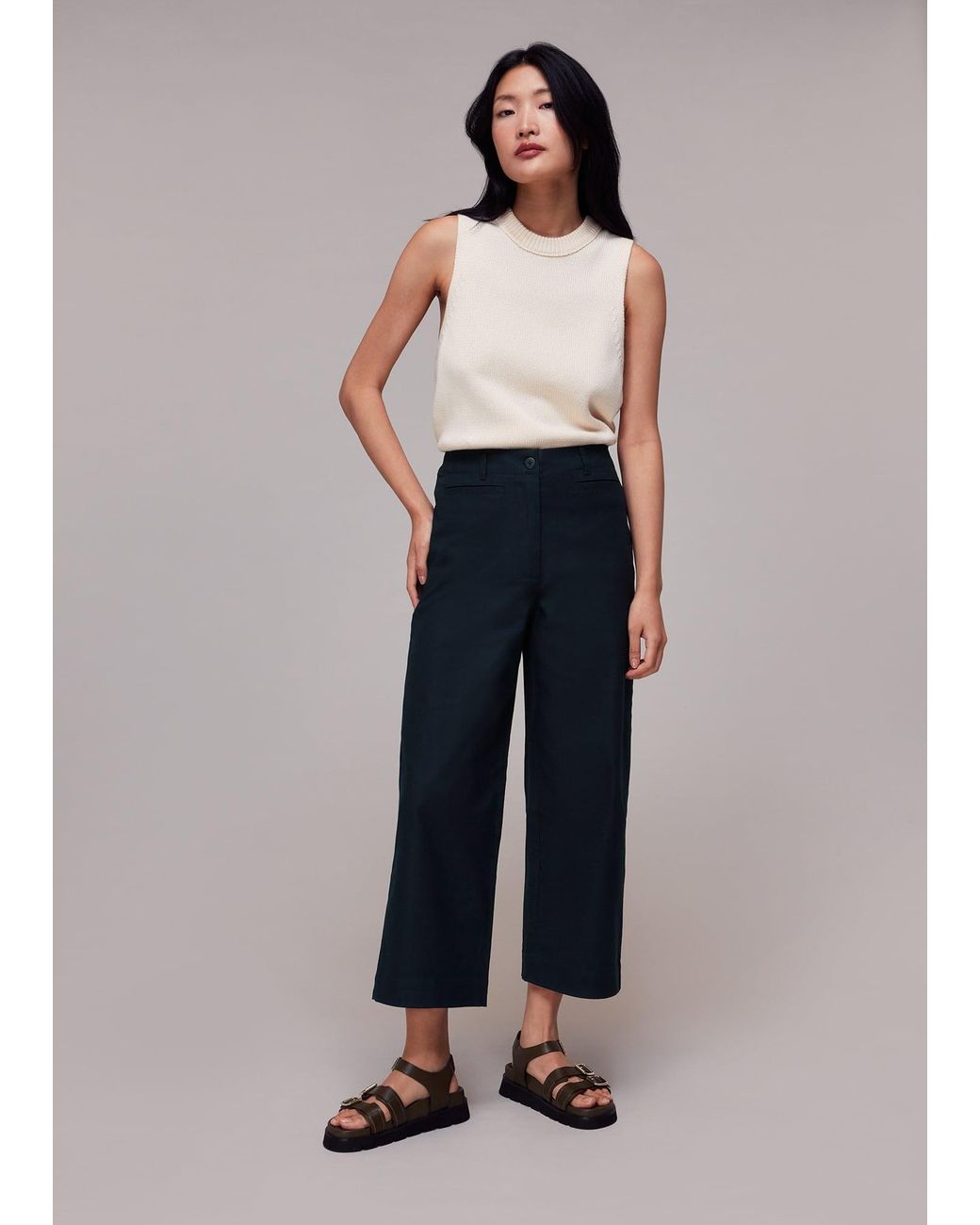 Whistles Blue Amber Chino Trouser