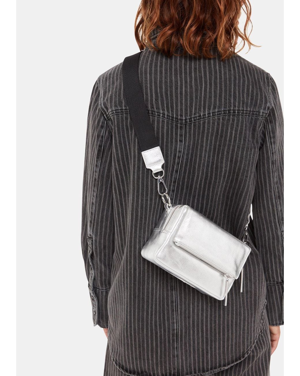 Whistles Metallic Bibi Crossbody Bag